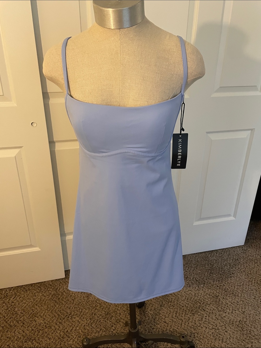 Kimberly Lilac Tennis Dress with Adjustable Straps and build in shorts.